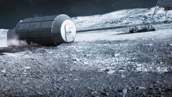 Modul tersebut menggelinding di permukaan Bulan ke lokasi yang sudah ditentukan. Foto: ESA