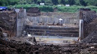 Begini penampakan terkini pembangunan Floodway Cisangkuy, Selasa (22/1/2019).