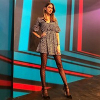 Melissa Satta yang berkarier di Italia sebagai presenter televisi selalu tampil stylish dengan busana brand lokal Pinko. Dia biasanya memadukan busana dari Pinko dengan sepatu high end karya desainer seperti Jimmy Choo dan Giuseppe Zanotti. Foto: Instagram @melissasatta