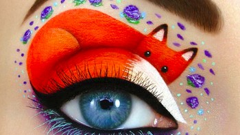 Untuk menghasilkan satu buah gambar pada satu kelopak mata, Peleg menghabiskan waktu rata-rata tiga jam bahkan lima jam. (Foto: Instagram/tal_peleg)