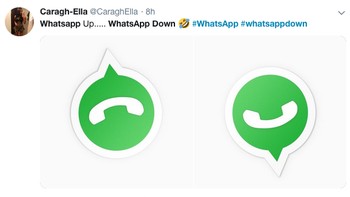 WhatsApp Up dan WhatsApp Down. Kenapa nggak sekalian WhatsDown aja ya? (Foto: Internet/Twitter)