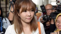Gisel saat ditemui di Pengadilan Negeri Jakarta Selatan pada Rabu (23/1). Pool/Noel/detikFoto.