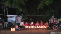Yudo mengatakan, kedatangannya itu merupakan bentuk dukungannya terhadap Ahok. Mereka akan terus mendukung di mana pun Ahok berkarier. Foto: Matius Alfons/detikcom