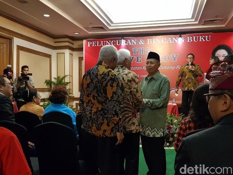 Acara launching buku Megawati 'The Brave Lady'.