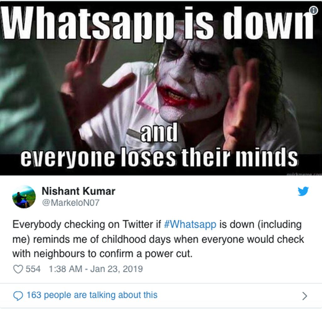 Banjir Meme Akibat Whatsapp Down