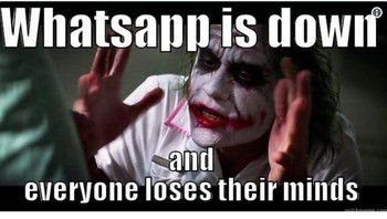 Layanan messaging WhatsApp sempat down di sejumlah wilayah dunia, walaupun tak ada laporan Indonesia ikut terdampak. (Foto: Internet/Twitter)