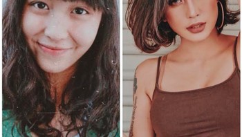 Potret masa lalu dan masa kini Awkarin menghebohkan dengan 661 ribu Like. Foto: Instagram