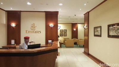 Foto: Lounge Nyaman Emirates di Selandia Baru