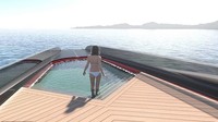 Kapal yacht ini juga dilengkap dengan kolam renang pribadi. Semuanya serba ada di kapal ini. (dok. Technicon Design)