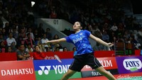 Dalam pertandingan ini, Gregoria menang lewat tiga gim atas Aya Ohori.