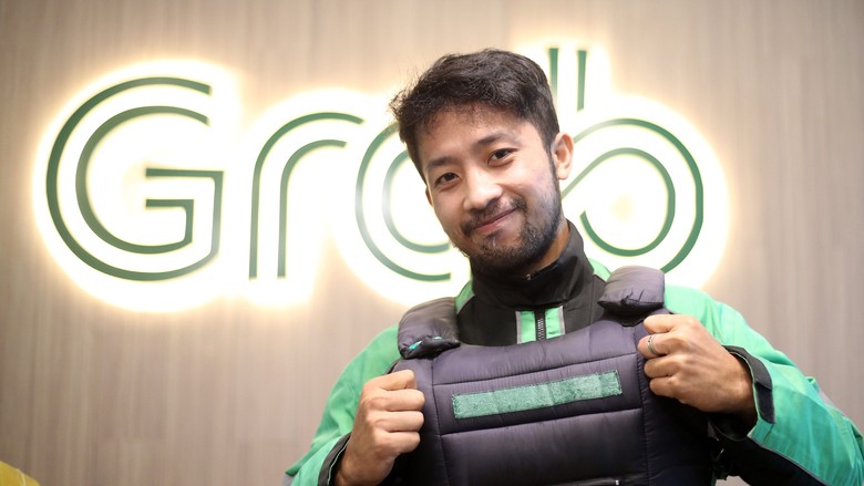 Driver Grabbike Moh Hakiki / Foto: Dok Grab Driver Grabbike Moh Hakiki / Foto: Dok Grab