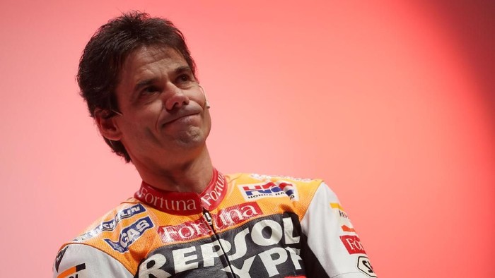 MotoGP - Repsol Honda Team Presentation - Campus Repsol, Madrid, Spain - January 23, 2019   Former Repsol rider Alex Criville during the presentation   REUTERS/Susana Vera