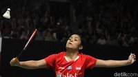 Dalam pertandingan ini Gregoria tak kuasa membandung unggulan kedua Pusarla V. Sindhu.