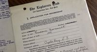 Formulir anggota The Explorers Club (Mike MacEacheran/BBC Travel)