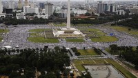 Masa kembali turun ke jalan pada 2 Desember 2016 yang dilabeli Aksi Bela Islam atau yang dikenal dengan aksi 212. Rachman Haryanto/detikcom.