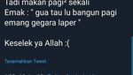 Celetukan Kocak Emak-Emak Saat Lihat Anaknya Sarapan