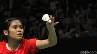 Di gim pertama, Gregoria kalah dengan skor 21-23.