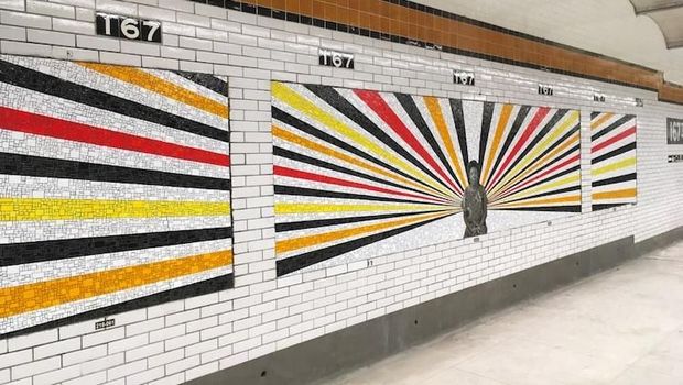 Mural Mozaik Maya Angelou hingga James Baldwin di Subway Brooklyn