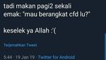 Celetukan Kocak Emak-Emak Saat Lihat Anaknya Sarapan