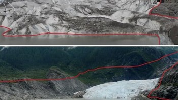 Mencairnya gunung es. (Foto: Boredpanda)