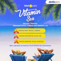 Posisi Sementara Pantai Pilihan d'Traveler untuk Vitaminsea 2019