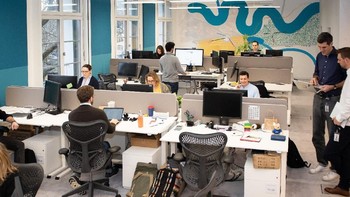 Suasana kerja kantor Google di Berlin. (Foto: Google)