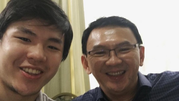 Nicholas Sean dan Ahok / BTP Nicholas Sean dan Ahok / BTP