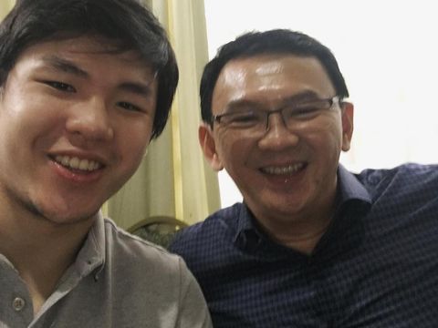 Sean selfie bersama sang ayah