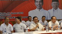 Barisan Nasionalis (Barnas) menggelar jumpa pers di Hutan Kota Jakarta, Jalan Sudirman, Jakarta Selatan, Kamis (24/1/2019).