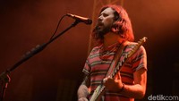 Band yang sudah menelurkan tujuh album itu merayakan 20 tahun mereka berkarier di belantika musik. Pool/Noel/detikFoto.