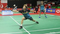 Di gim pertama, Kevin/Marcus dikalahkan oleh Fajar/Rian dengan skor 18-21.