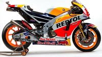 Enam kemenangan untuk Marquez dan dua podium teratas untuk Pedrosa dipersembahkan oleh motor Honda RC213V 2017 ini (Instagram @motogp)