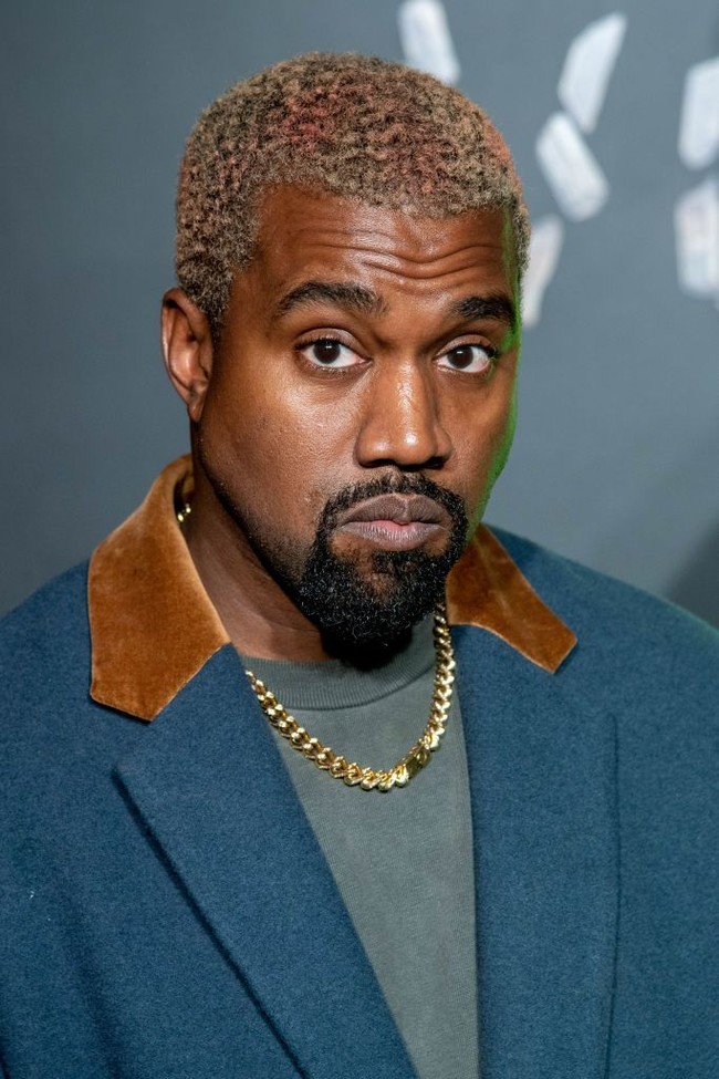 Kanye West menduduki posisi sembilan dengan 87,94 persen. Foto: Getty Images