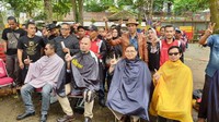 Ahmad Dhani dan Fadli Zon mencukur rambutnya di lokasi yang sama dengan Presiden Jokowi yakni di Garut, Jawa Barat. Dok. Pribadi