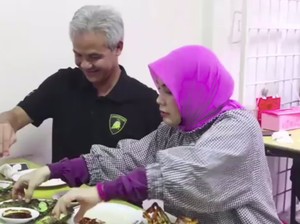 Ke Jakarta, Ganjar Pranowo dan Atikoh Cicip Seafood di Kawasan Santa