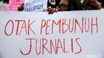Aksi Solidaritas Jurnalis Tolak Remisi Otak Pembunuh Wartawan
