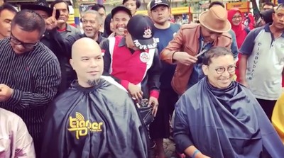 Ahmad Dhani Cukur Bareng Fadli Zon, Netizen: Digunting Apanya Mang?
