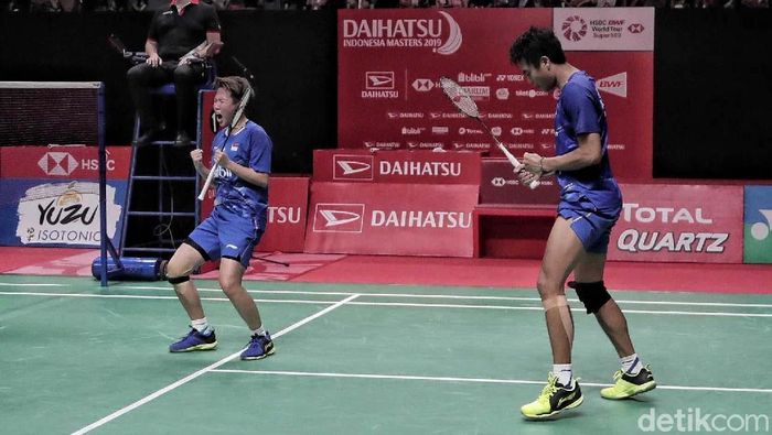 Tontowi Ahmad/Liliyana Natsir di Indonesia Masters 2018. (Foto: Pradita Utama/detikcom) Tontowi Ahmad/Liliyana Natsir di Indonesia Masters 2018. (Foto: Pradita Utama/detikcom)