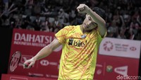 Jonatan Christie meminta maaf karena tak mampu bermain maksimal.