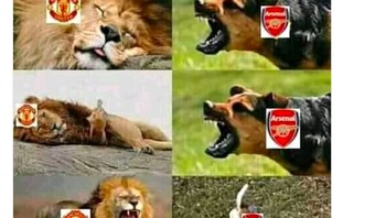 Arsenal digambarkan mengganggu macan tidur. Foto: istimewa
