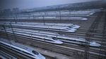 Keren! Barisan Kereta Peluru di China Siaga Jelang Imlek
