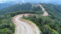 Total jalan Trans Papua Provinsi Papua Barat yang dibangun pada periode 2015-2018 sepanjang 153,62 km. Pool/Ditjen Bina Marga PUPR.
