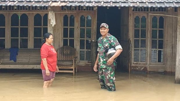 Ratusan Rumah di Pati Terendam Luapan Sungai Silugonggo
