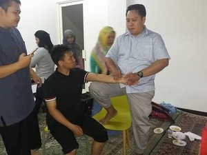 Minggu Pagi, 100-an Fisioterapis Gelar Baksos di CFD Kota Depok
