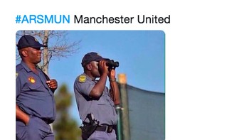 Mencar-cari fans Arsenal tidak juga ketemu. Foto: istimewa