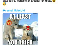 Meme-meme Lucu Soal Arsenal Dilibas MU