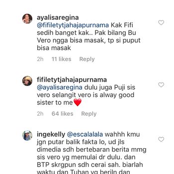 Adik sindir Ahok yang pernah memuji Vero.