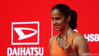 Saina Nehwal menjadi juara tunggal putri Indonesia Masters 2019. 