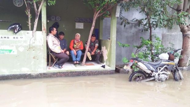 Lokasi penemuan ular di Bekasi.