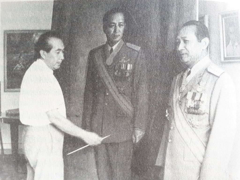 Basoeki Abdullah Melukis Presiden Soeharto